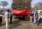 मीरगंज डी बी ओ एल  यातायात जागरूकता अभियान के अंतर्गत लगवाए गए वाहनों में रिफ्लेक्टर