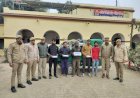 मीरगंज पुलिस ने पांच चोर पकड़े