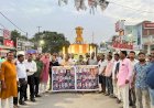 लखनऊ अग्निकांड के पीड़ित बच्चों को नवाबगंज में श्रद्धांजलि