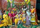 ब्रज उत्सव में बच्चों ने सीखे गौ सेवा के संस्कार
