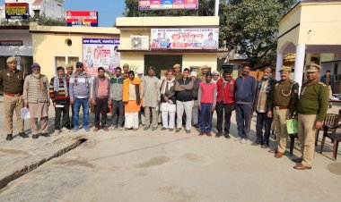 नवाबगंज पुलिस ने 35 हिस्ट्रीशीटरों का किया भौतिक सत्यापन