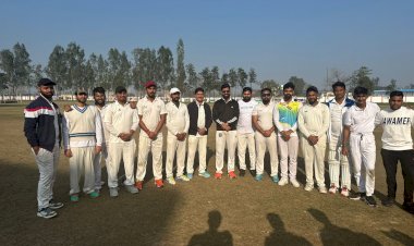 सीडीओ जग प्रवेश के शानदार प्रदर्शन से डीपीएस 12वीं ने जीता फ्रेंडली क्रिकेट मैच