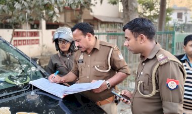 वाहन चेकिंग अभियान में कई संदिग्ध वाहनों की जांच