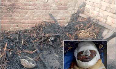 छप्परनुमा पशुशाला में लगी भीषण आग, सात बकरियों की जलकर मौत, महिला गंभीर रूप से झुलसी