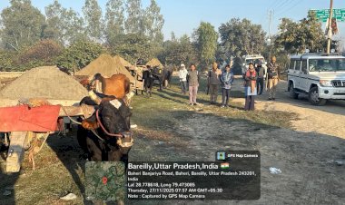 बहेड़ी में अवैध खनन पर कार्रवाई