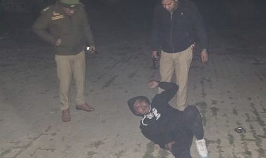 चेकिंग के दौरान पुलिस मुठभेड़, चोरी के दो शातिर बदमाश दबोचे गए