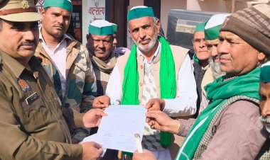 शाही में किसान यूनियन का धरना, युवक हत्याकांड के खुलासे की मांग