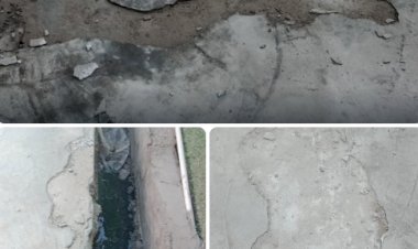 नई सड़क एक महीने में उखड़ी, भ्रष्टाचार के आरोप