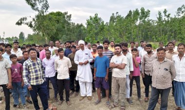बच्चों के स्कूल के पास बन रही राइस मिल पर बवाल, ग्राम समाज का नाला पाटने का आरोप, ग्रामीणों में भारी आक्रोश