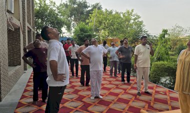 रिठौरा में उत्साह के साथ मनाया गया अंतरराष्ट्रीय योग दिवस