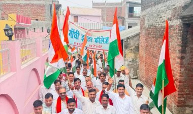 शाही में निकली भव्य तिरंगा यात्रा, उमड़ा जनसैलाब