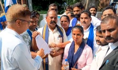 चंद्रशेखर आजाद के काफिले पर हमले के विरोध में सौंपा ज्ञापन