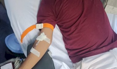 रक्तदान कर आईटीआई शिक्षक सुधांशु कुमार ने पेश की मिसाल