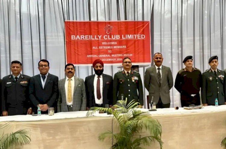 बरेली क्लब एजीएम में ब्रिगेडियर मनीष कुकरेती निर्विरोध अध्यक्ष बने 