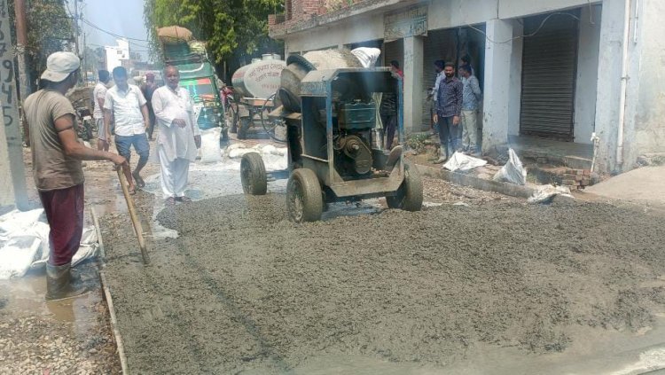 17 साल बाद देवरनियां- मुंडिया जागीर रोड का निर्माण शुरू, नगर वासियों के खिले चेहरे