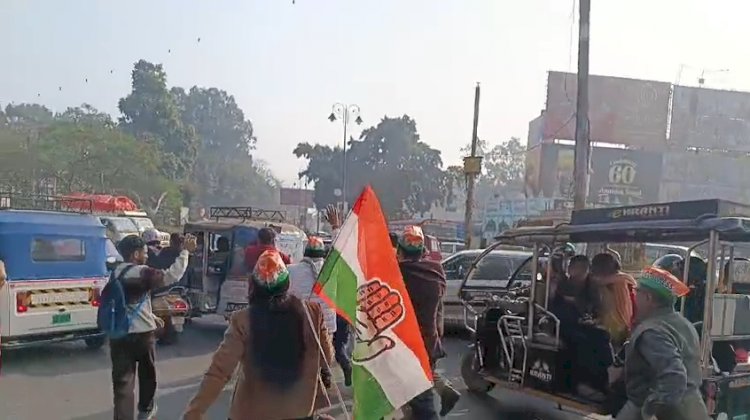 ईडी कार्रवाई के विरोध में कांग्रेस का भाजपा कार्यालय पर जोरदार प्रदर्शन, पुलिस से झड़प में कई कार्यकर्ता घायल