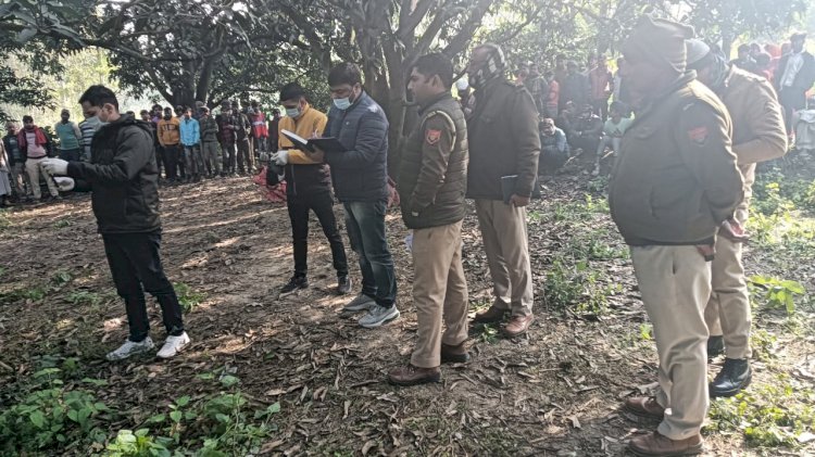 आम के बाग में युवक का शव फंदे से लटका मिला
