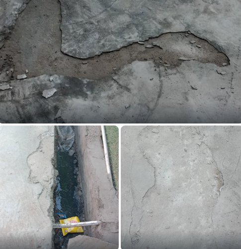 नई सड़क एक महीने में उखड़ी, भ्रष्टाचार के आरोप