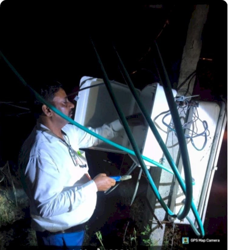 रात के अंधेरे में जेई ने लौटाई गांव की रोशनी