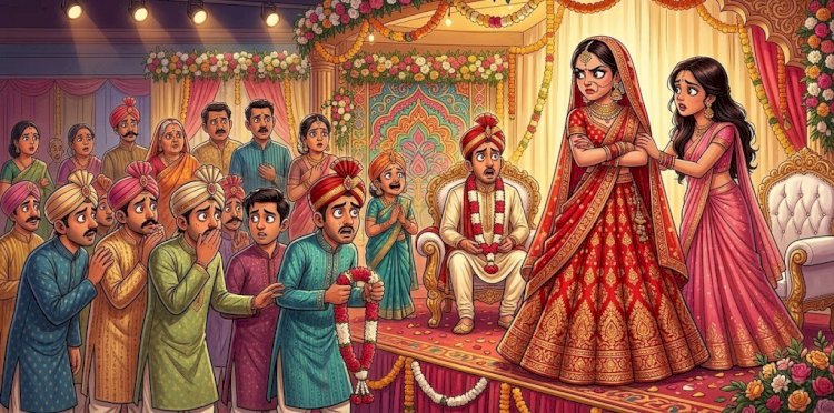 बहेड़ी: सहेलियों पर फब्तियां कसीं तो भड़की दुल्हन, स्टेज पर वरमाला डालने से किया साफ इंकार