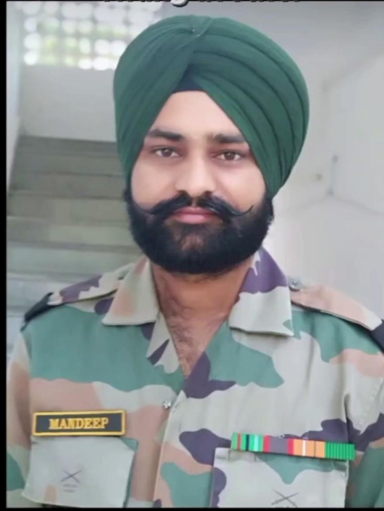 बहेड़ी: ड्यूटी पर तैनात फौजी मनदीप सिंह का हार्ट अटैक से निधन, गांव गौरीखेड़ा में पसरा मातम
