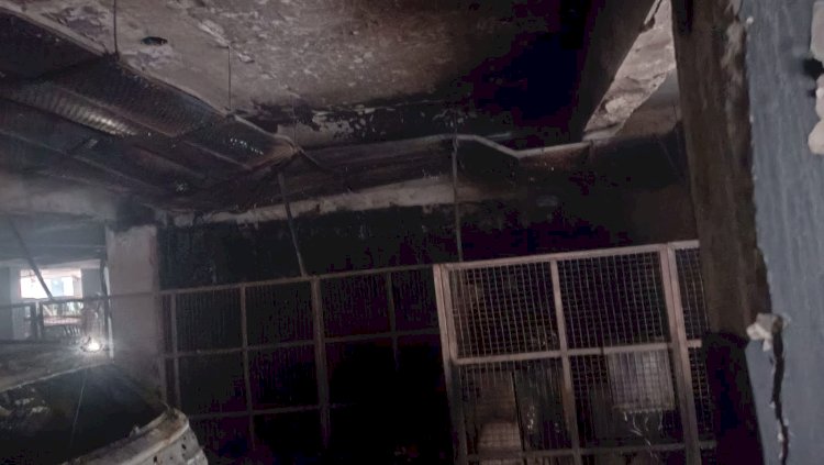 सुबह की खामोशी को निगल गई आग