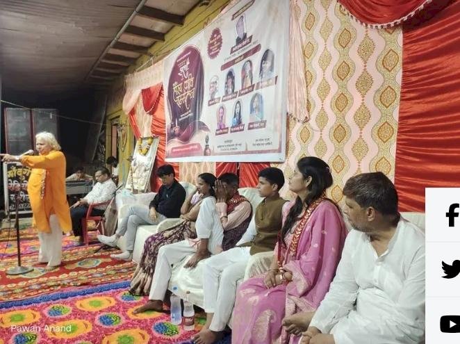 सुरीर में सांस्कृतिक कार्यक्रम और हास्य कवि सम्मेलन, कविताओं पर झूमे श्रद्धालु