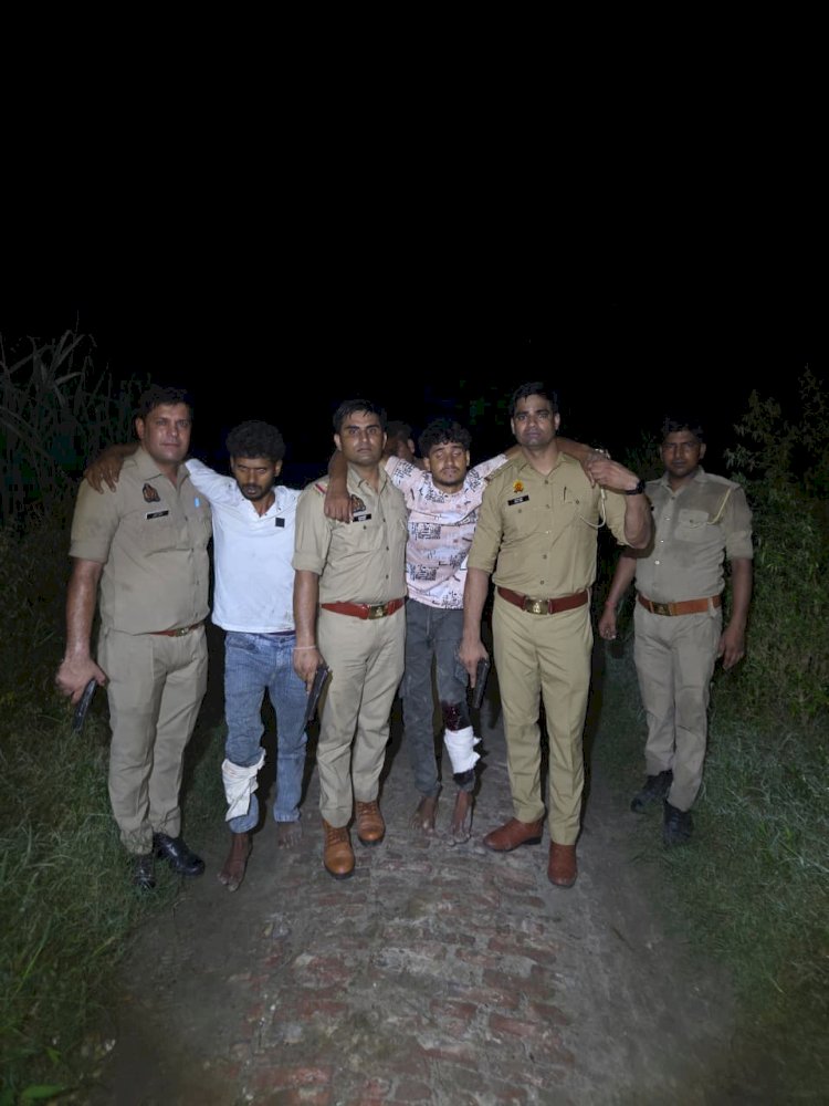 सरूरपुर में गौकशी की तैयारी, मुठभेड़ में दो आरोपी घायल