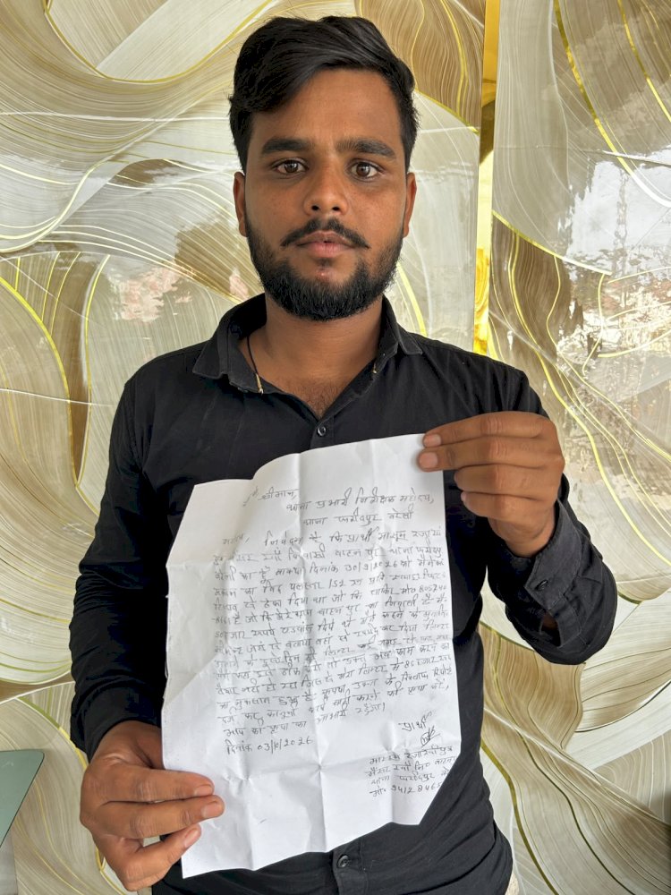 ब्रांडेड सीमेंट के बाद भी लेंटर में गहरे क्रैक, ठेकेदार पर लापरवाही का आरोप